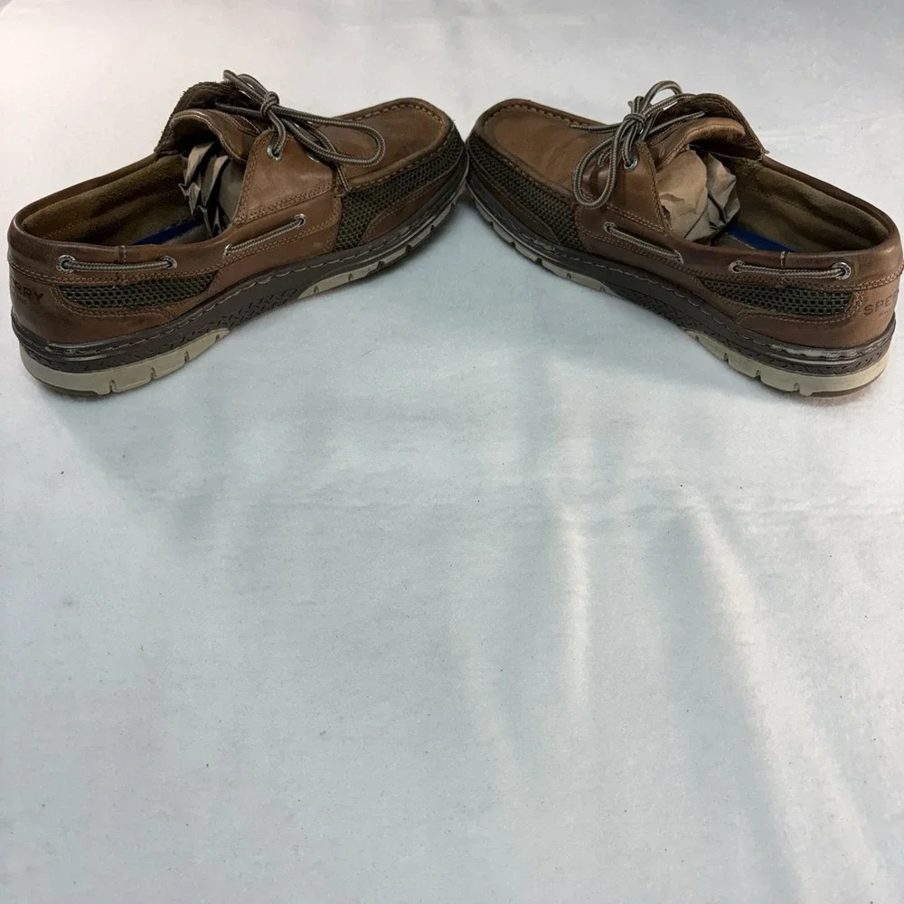 Sperry Top Sider Leather Boat‎ Shoes Size 12M Memory Foam STS15061